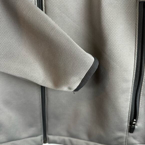 Eddie Bauer Leidos Full Zip Gray Weather Resist Soft Shell Jacket Mens Size XL - Picture 6 of 16